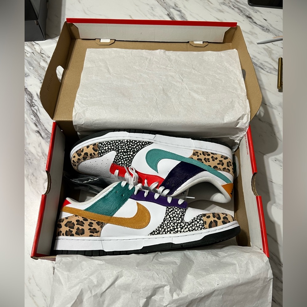 Nike dunk low safari mix